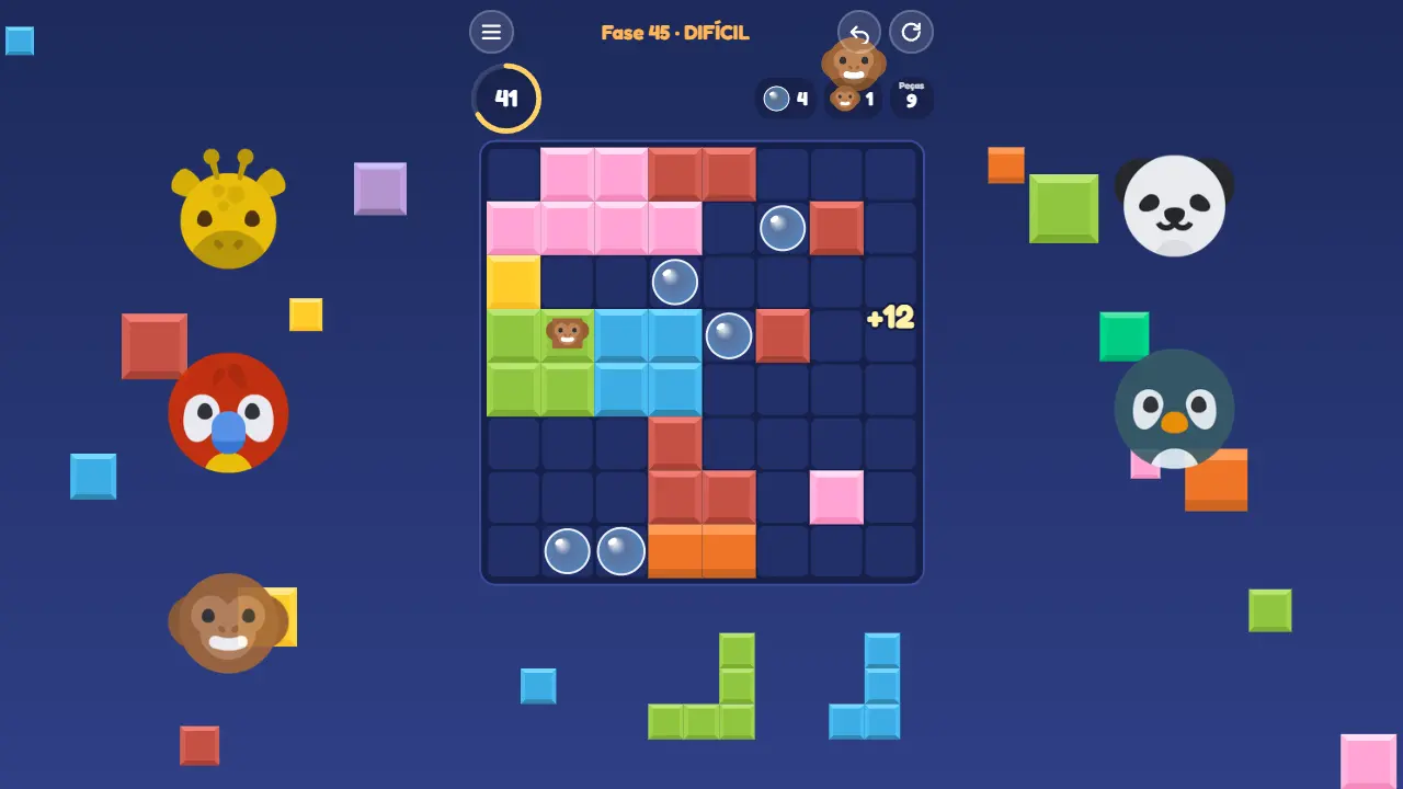 Blockamigo: tampilan game
