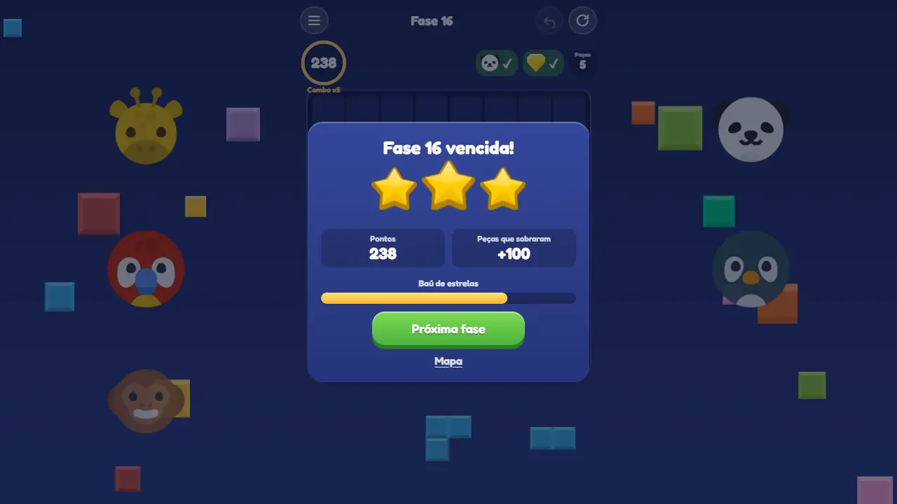 Blockamigo: tampilan game