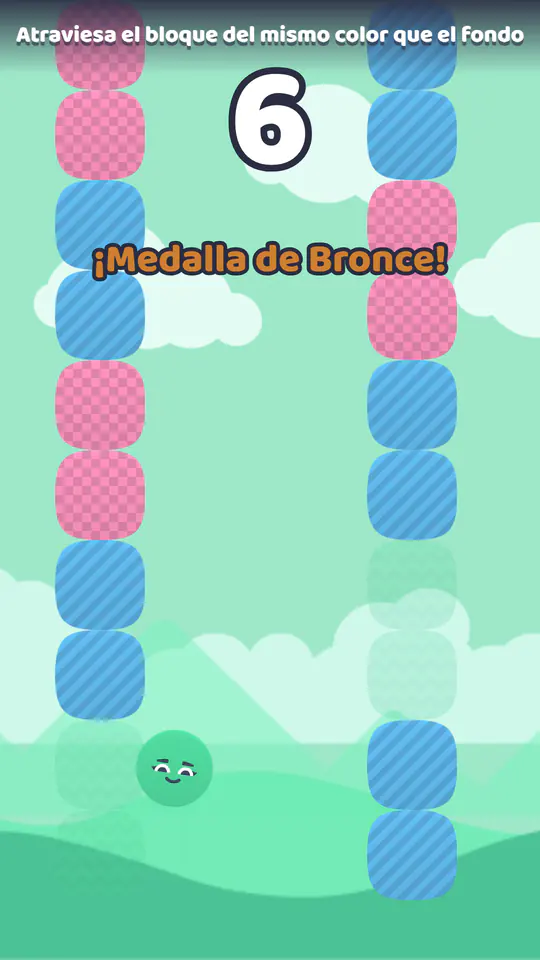 Dropaloo: pantalla del juego