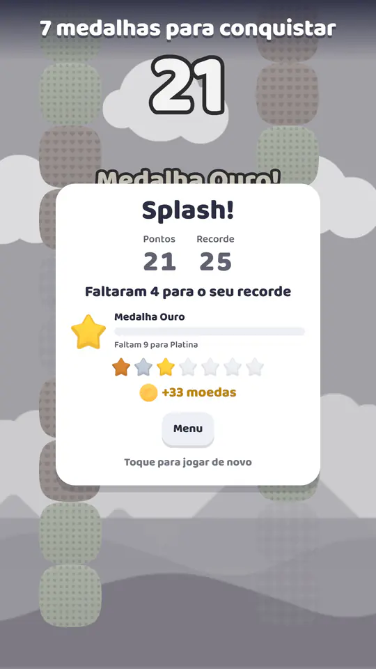 Dropaloo: tela do jogo
