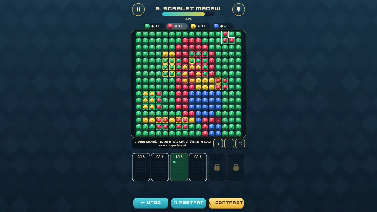 Gemivana: tampilan game