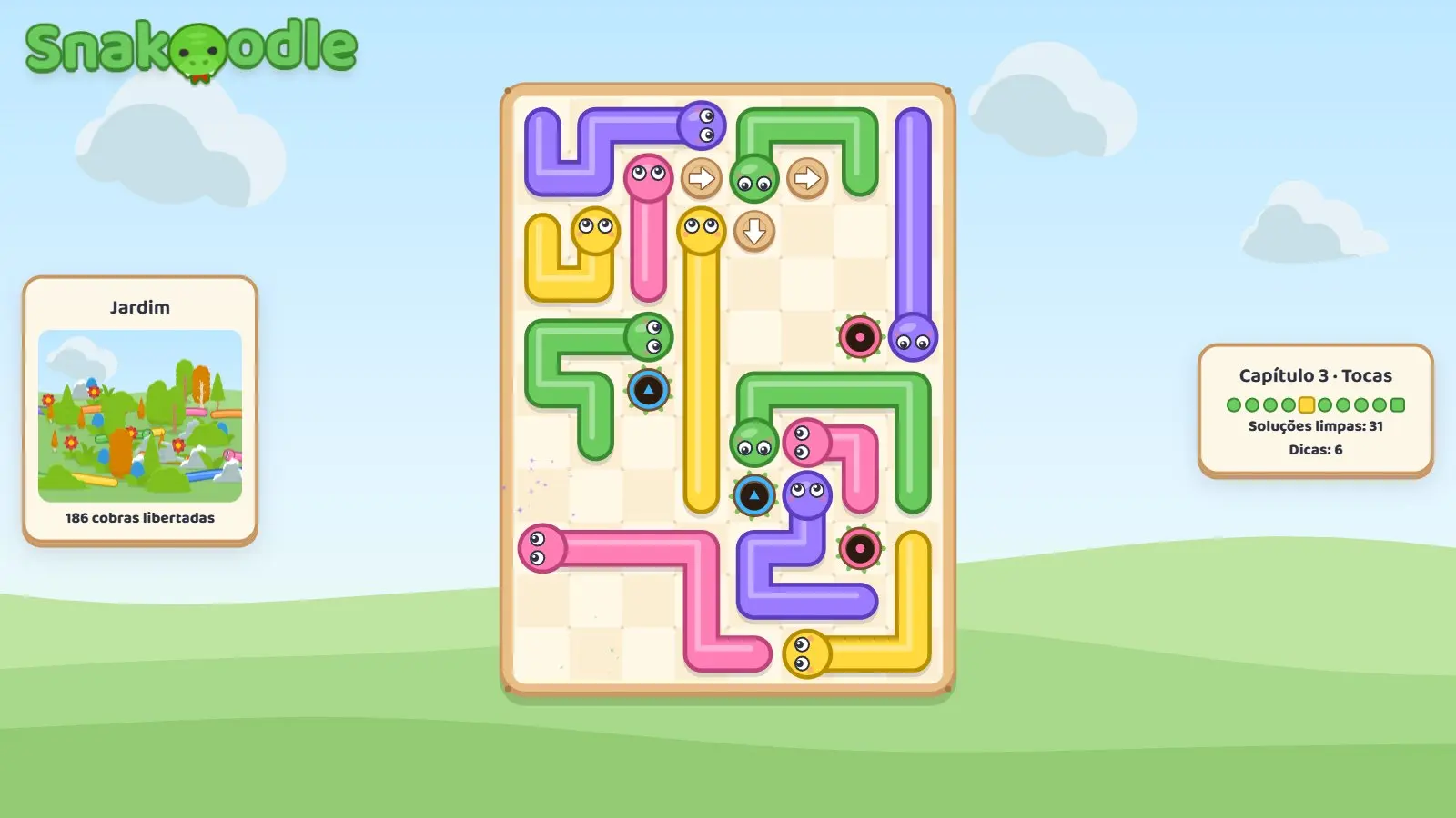 Snakoodle: gameplay screenshot