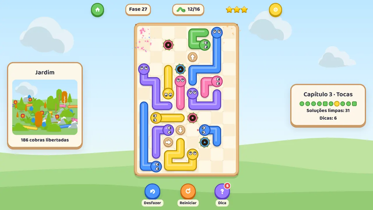 Snakoodle: gameplay screenshot