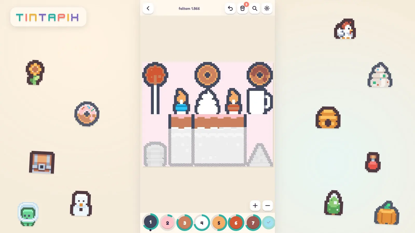 Tintapix: tampilan game