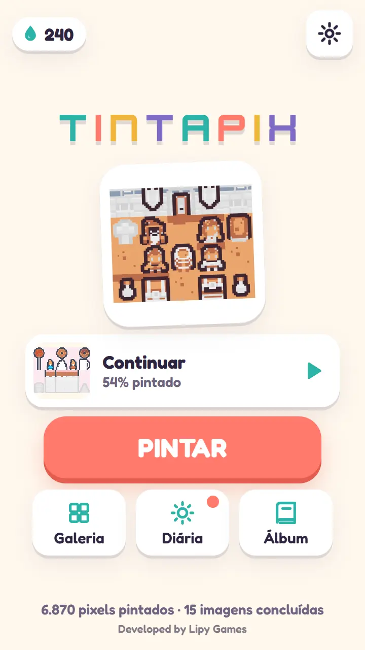 Tintapix: tampilan game