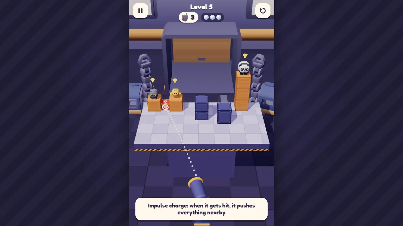 Tumbleforge: tampilan game