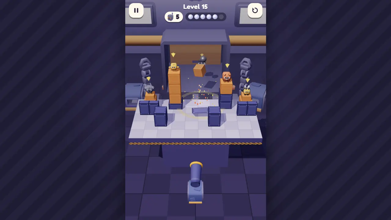 Tumbleforge: tampilan game